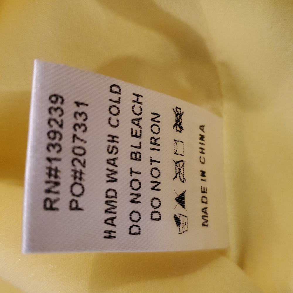 DO+BE Vibrant Yellow Strapless Dress With A Flower Accent Size L new with tags - Picture 9 of 9